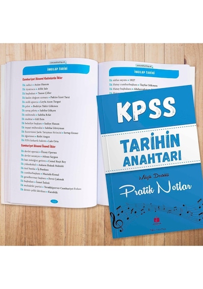 Kpss Tarihin Anahtarı Müzik Destekli Pratik Notlar - Umut Kaya