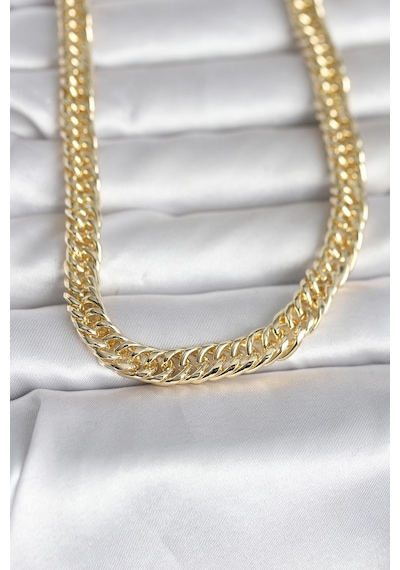 14k Gold Renk Kalın Zincir 60 Cm Kadın Kolye Cm Renkli