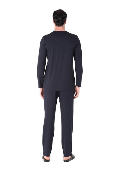 D's Damat 221001 Uzun Kol Pijama Takımı Lacivert