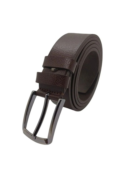 Bawcompany Erkek Kemer Hakiki Deri Kumaş Ve Kanvas Pantolonlar Için Uygun 3.2cm Kahverengi