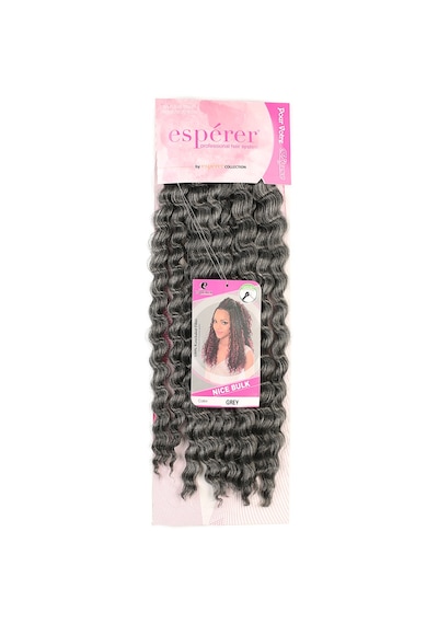 Nice Bulk Afro Su Dalgası / Gri - Jymj-463226 Çok Renkli