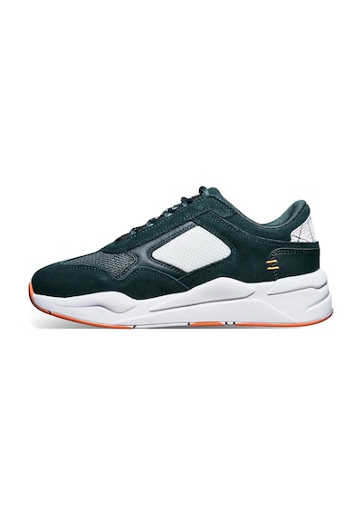 Bathu 10/43 Erkek Deri Sneaker - Koyu Yeşil Yeşil