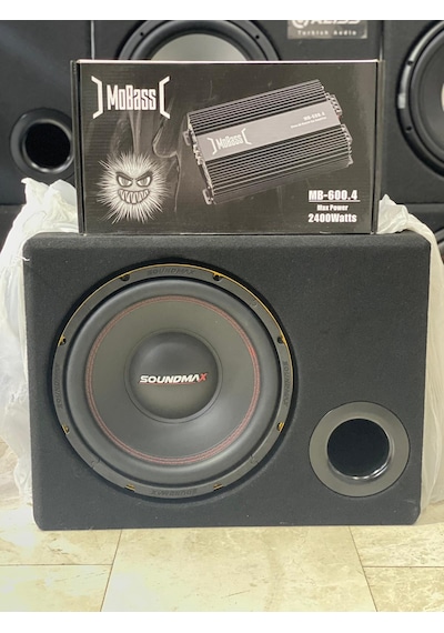 Soundmax Bass 1500w 400rms Mobass 4kanallı Anfi 2400w 2x150rms