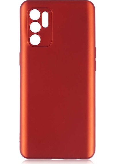 Oppo Reno 6 4g Kılıf Zore Premier Silikon Kapak Kırmızı