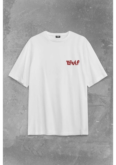 Wulf Metal Rock Band Skull Kuru Kafa Urban Gothic Oversize Tişört 001