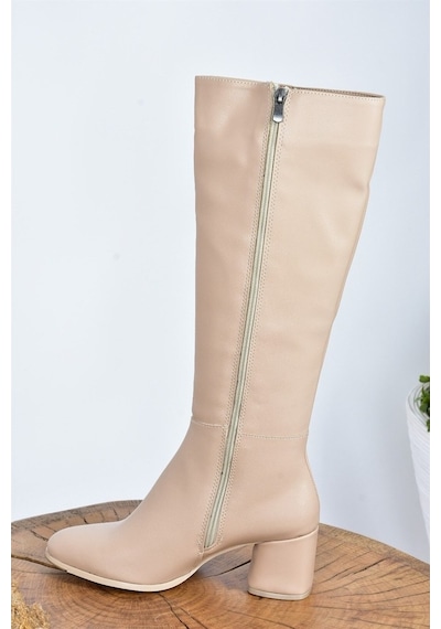 Fox Shoes Ten Suni Deri Kadın Çizme J848300109