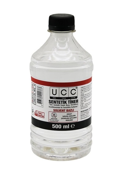 Ucc Sentetik Tiner 500ml Solvent Bazlı - 12'li Paket