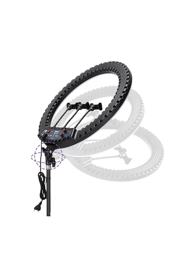 Jmary Fm-21r Uzaktan Kumandalı 52cm Işıklı Telefon Tutucu Ring Light Siyah