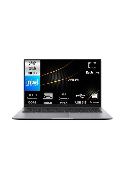 Asus Expertbook P1 P1503CVA-I716512G1D-K29 i7-13620H 16 GB 1 TB SSD 15.6" W11P Dizüstü Bilgisayar