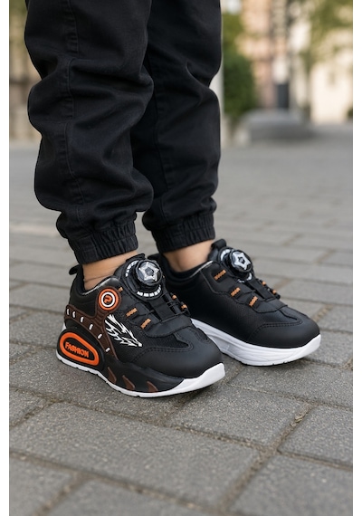 Mini Bonito Erkek Çocuk Mekanizmalı Sneaker Spor Ayakkabı Şık Ve Pratik Günlük Kullanım Siyah Mini Bonito Erkek Çocuk Mekanizmalı Sneaker Spor Ayakkabı Şık Ve Pratik Günlük Kullanım Siyah