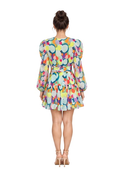 Lili Woman Kadın V Yaka Renkli Geometrik Desenli Kuşaklı Mini Elbise Çok Renkli Lw.gk-elb004ck Lili Woman Kadın V Yaka Renkli Geometrik Desenli Kuşaklı Mini Elbise Çok Renkli Lw.gk-elb004ck