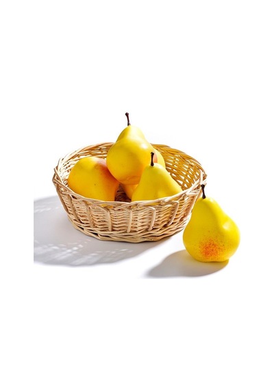 Yapay Meyve Sebze 6lı Paket Sarı Armut Doğal Görünüm