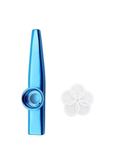Raymond Joes Stmk3 Metal Kazoo - Mavi Kazoo Alüminyum Alaşım