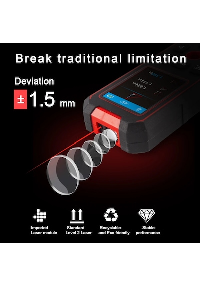Noyafa Nf-518s Duvar Tarayıcı Lazer Uzaklık Ölçer Ahşap Ac Canlı Tell Nf-518s -1/0 Bar