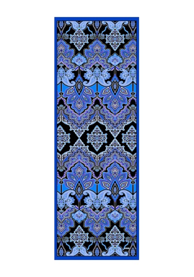 Arancia Mavi 70x200 İpek Tivil Etol Mavi Mavi