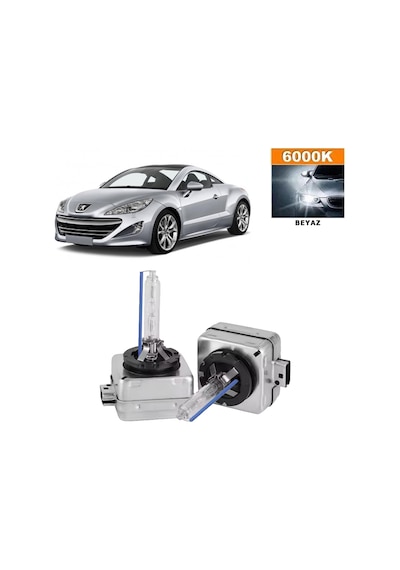 Peugeot Rcz 2010-2015 D1s / D1r 6000k Beyaz Hıd Xenon Ampul 2 Adet