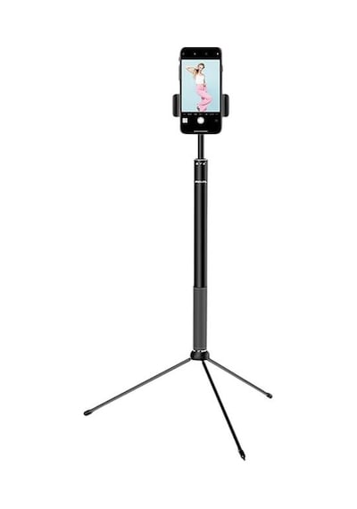 2in1 Tripod Standlı Youtube Tiktok Selfie Çekim Işıklı Telefon Tutucu - Makyaj Işığı Dlk3621n/93 Standart