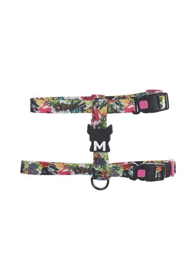 M-pets Urban Style Graffıtı Active Köpek Göğüs Tasması L Çok Renkli