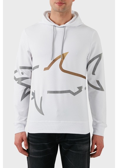 Paul & Shark Erkek Sweat 24411882 010 Beyaz Beyaz