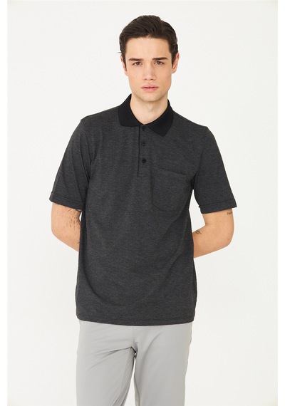 Siyah Polo Yaka T-Shirt