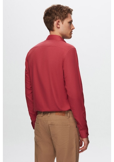 D's Damat Erkek Gömlek Slim Fit Bordo Renk 6EF02ORT00288 Bordo D's Damat Erkek Gömlek Slim Fit Bordo Renk 6EF02ORT00288 Bordo
