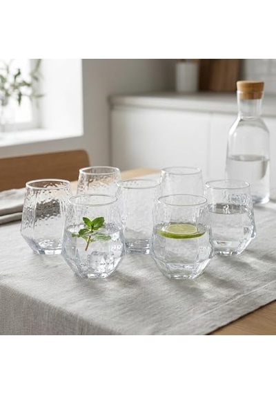6 Adet Cam Bardak Seti - Sade Ve Modern Tasarımlı, Ekstra Berrak Su, 6&apos Lı Meşrubat Ve Kahve Bardağı Takımı 310 Ml Açık Kırmızı 6 Adet Cam Bardak Seti - Sade Ve Modern Tasarımlı, Ekstra Berrak Su, 6&apos Lı Meşrubat Ve Kahve Bardağı Takımı 310 Ml Açık Kırmızı
