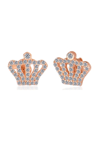 Cosar Silver 925 Ayar Taşlı Tac Küpe Rose