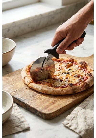 Cooker 9 Cm Çelik Pizza Ruleti Yk1870 Siyah