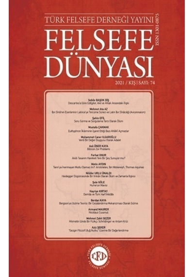 Felsefe Dünyası Dergisi Sayı 74
