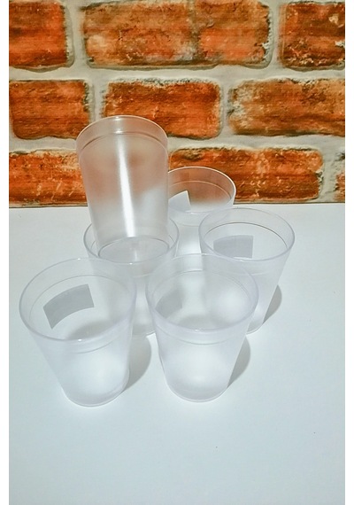 İnci Kristal Bardak-sert Plastik Bardak-piknik Bardağı- 6 Adet-300ml Şeffaf