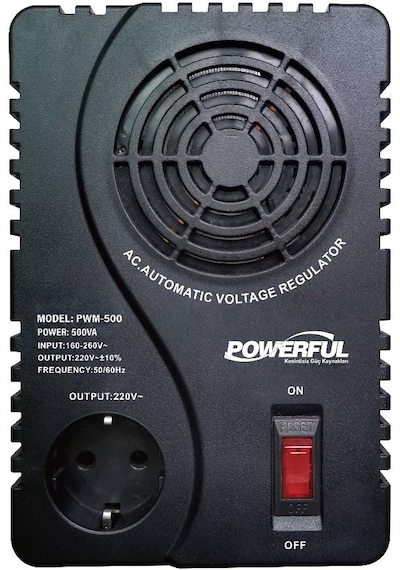 Powerful Pwm-500 500va 250w Kombi, Buzdolabı Otomatik Voltaj Regülatörü