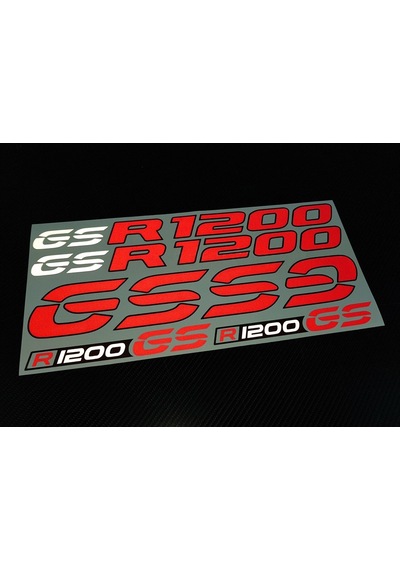 Bmw R1200 Gs Reflektifli Kırmızı Adventure Sticker Set