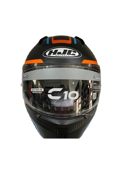 Hjc C10 Lito MC27SF Kask Mavi Siyah Turuncu