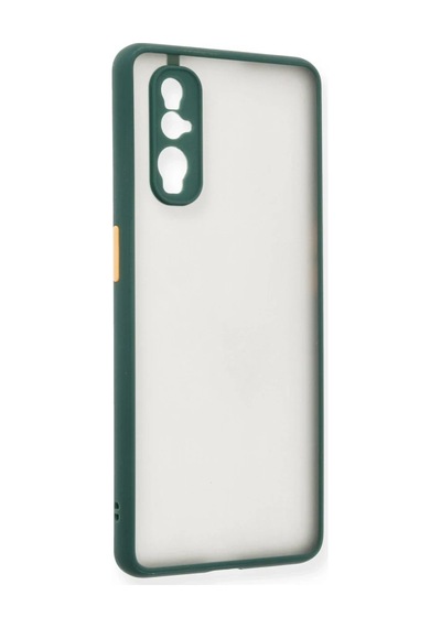 Oppo Find X2 Kılıf Montreal Silikon Kapak - Yeşil 0.2M-Çok Renkli
