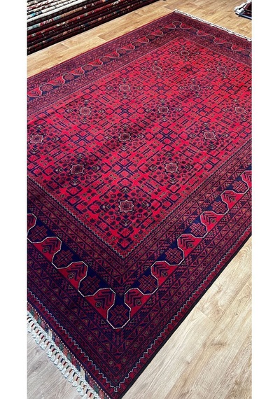 El Dokuma Afgan Halısı Bordo
