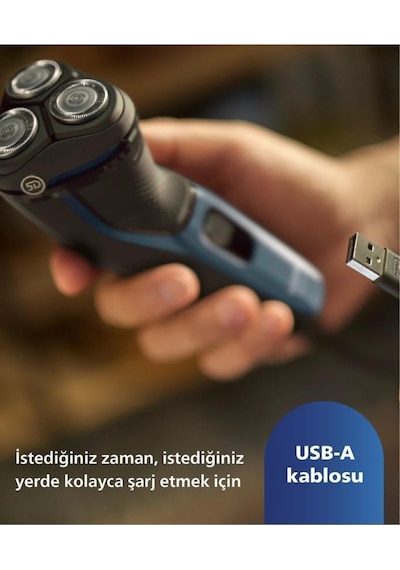 Philips 3000 Serisi Islak & Kuru Elektrikli Tıraş Makinesi - S3144/00 60 DK Philips 3000 Serisi Islak & Kuru Elektrikli Tıraş Makinesi - S3144/00 60 DK