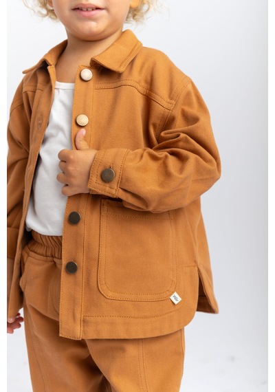 Oliven The Kid Oliventhekid Unisex Gabardin Ceket Taba Taba