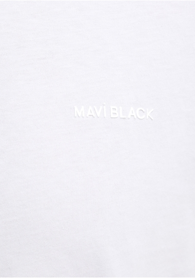 Mavi - Mavi Black Baskılı Beyaz Tişört 0612872-620