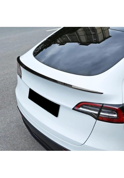Model Y İle Uyumlu Arka Bagaj Üstü Spoiler Parlak Siyah Piano