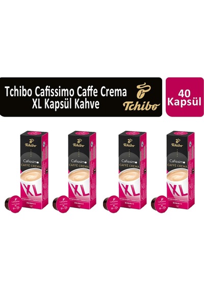 Tchibo Cafissimo Caffe Crema XL Wake Up Kapsül Kahve 4 x 10'lu