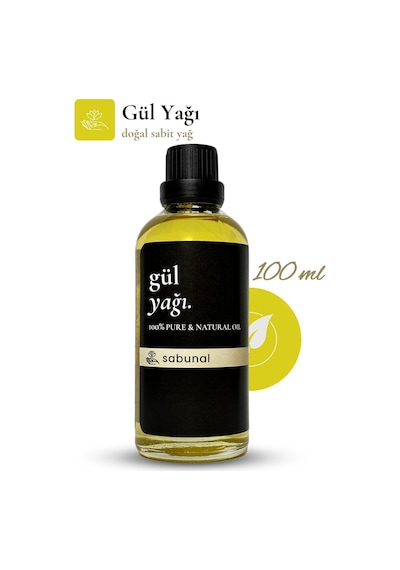 Sabunal Gül Yağı 100 ML - Cilt Bakımı - Masaj ve Aromaterapi Yağı