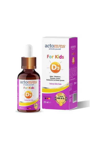 Actomins For Kids Vitamin D3 Takviye Edici Gıda 20 ML
