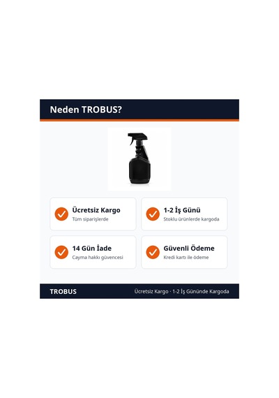 Trobus Oto Lastik Parlatıcı Sprey Tampon Bakım 500 Ml