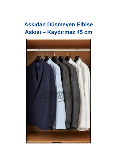 Elbise Askısı Kaydırmaz Abs Plastik Ceket Gömlek Bluz Kıyafet Askılığı Gardırop İçin 30 Adet Diğer