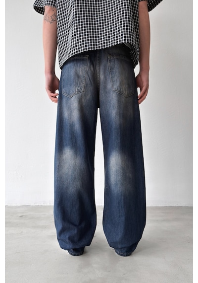 Flaw Lazer Soldurma Efektli Regular Jean-29580 İndigo