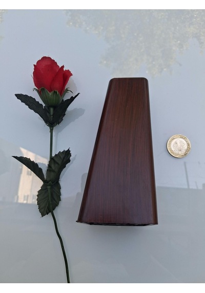 Ayak Hrd 90724 4 Adet Koltuk Kanepe Baza Kahve Renk 14 Cm Yüksek Sert Plastik Vidalı