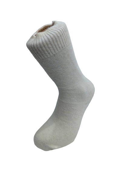 Aryün Yerli Üretim Erkek Yün Wool Soket Çorap - Ekru