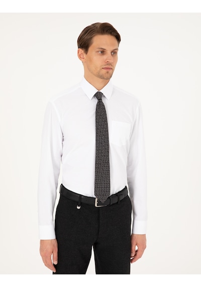 Pierre Cardin Erkek Beyaz Gömlek Basic 50292551-vr013 Beyaz