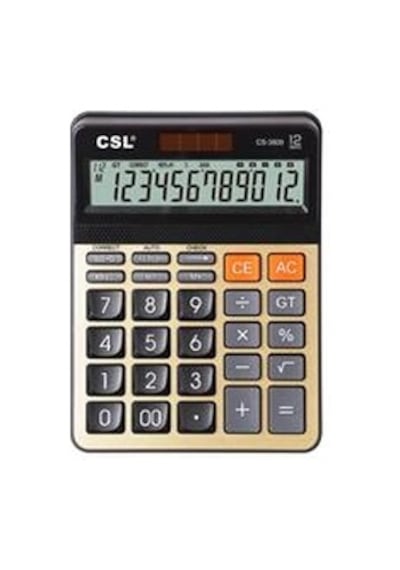 Csl Cs-3809 12 Hane Masa Tipi Hesap Makinesi Diğer