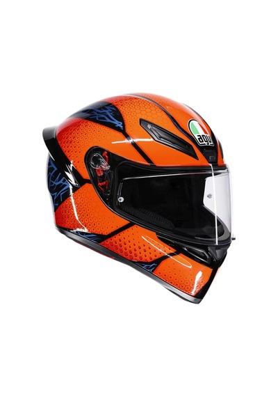 Agv Kask K1 S Speedarmor Black Orange Blue Siyah